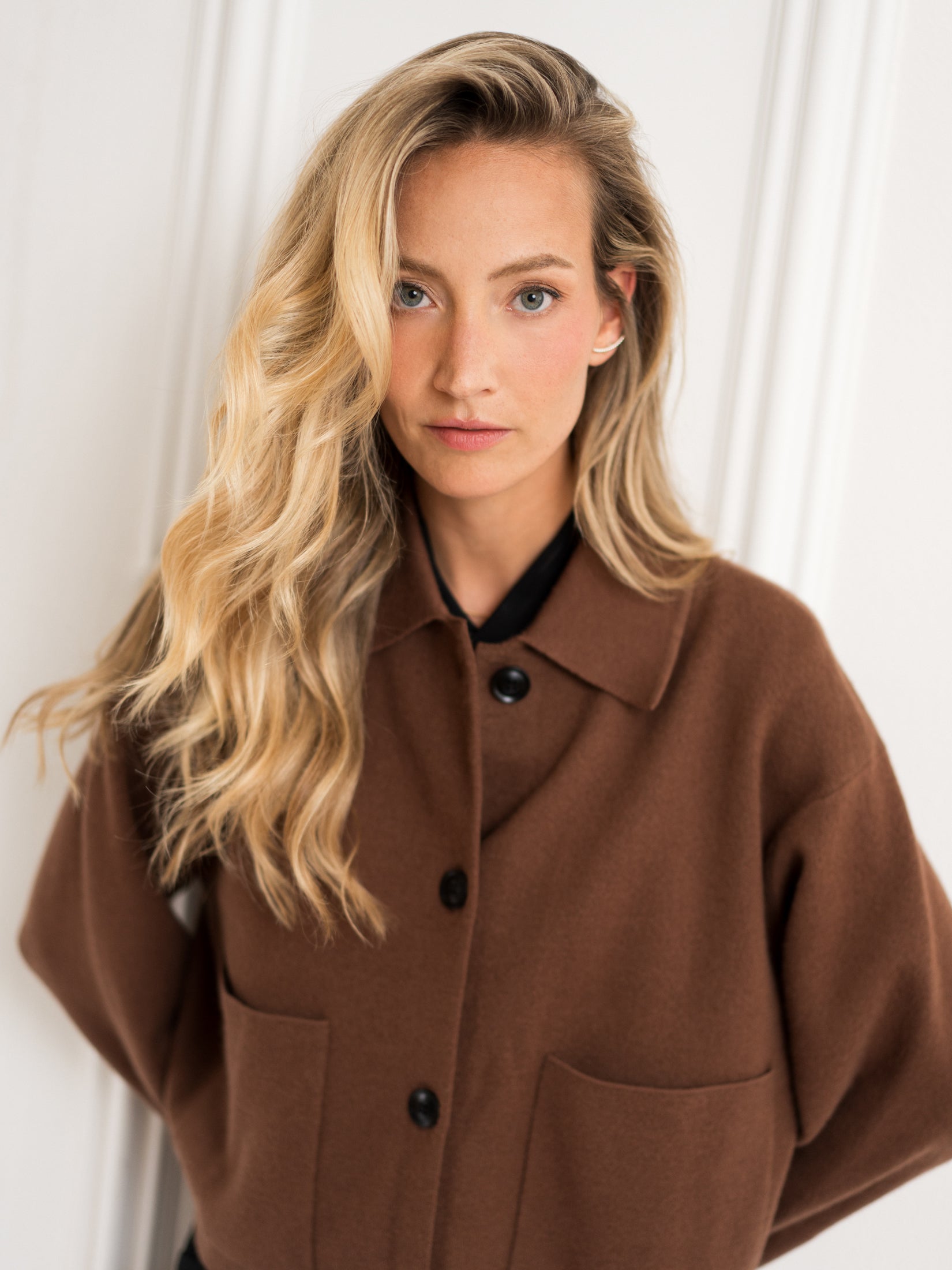 Wool jacket LA FAYE Camel