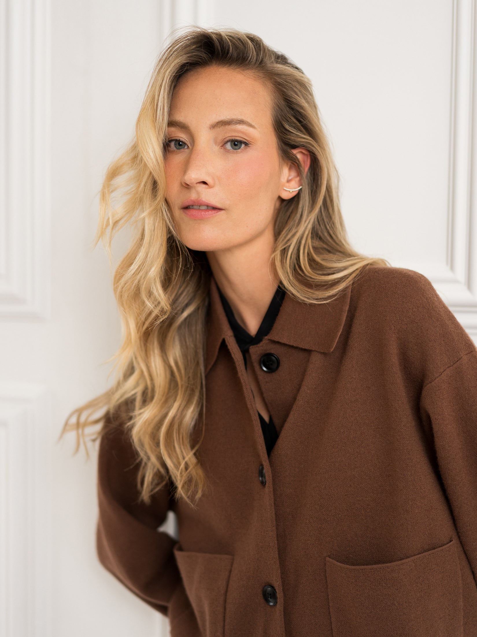 Wool jacket LA FAYE Camel