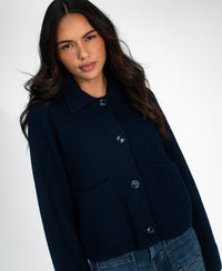 Merino wool Jacket LA FAYE Dark Blue