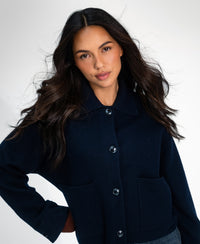 Merino wool Jacket LA FAYE Dark Blue