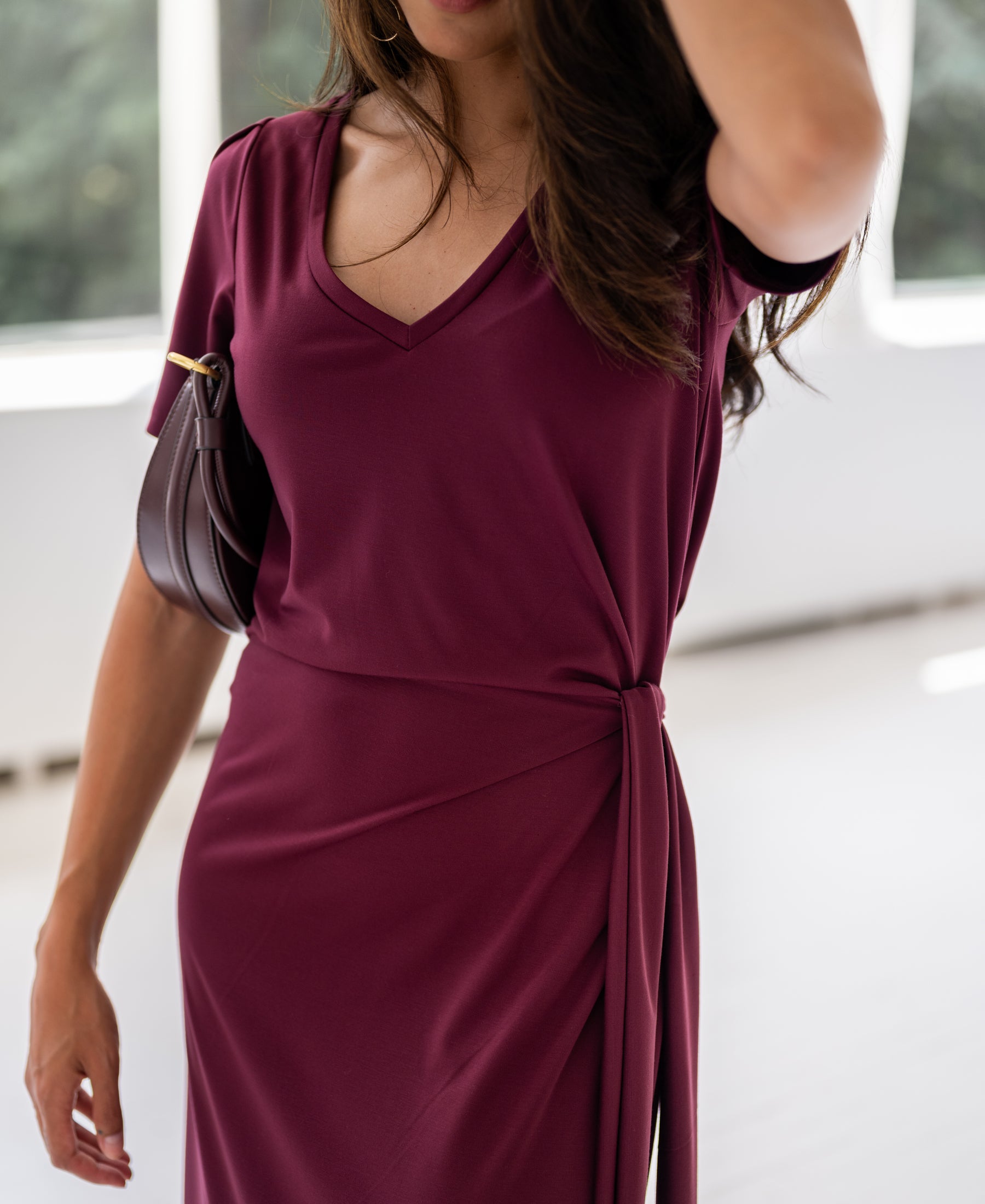 Lange jurk LA FILICIA Wine