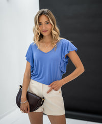 Two-way top LA FIORA Lavender