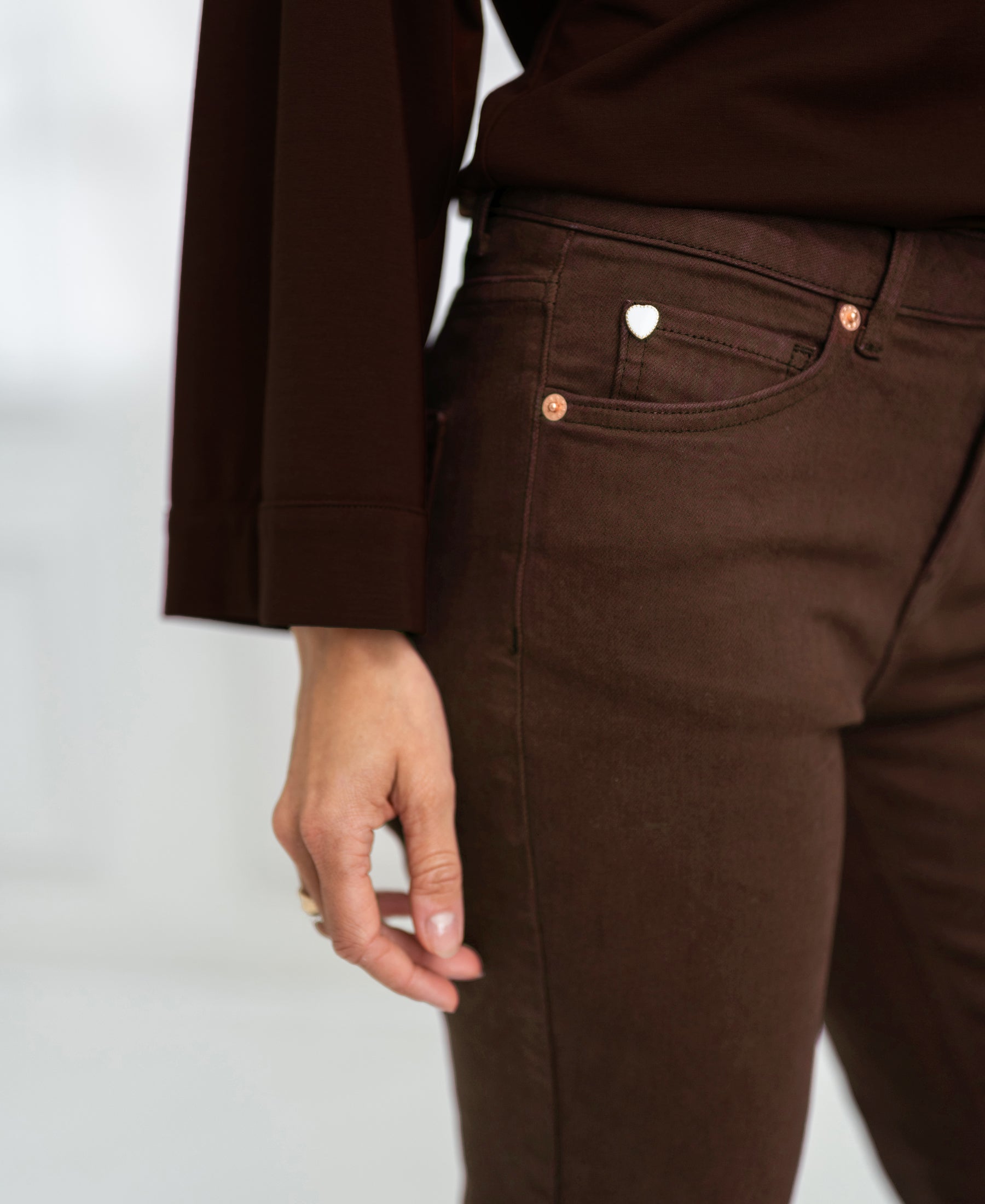 Jeans LES FLARES Brown