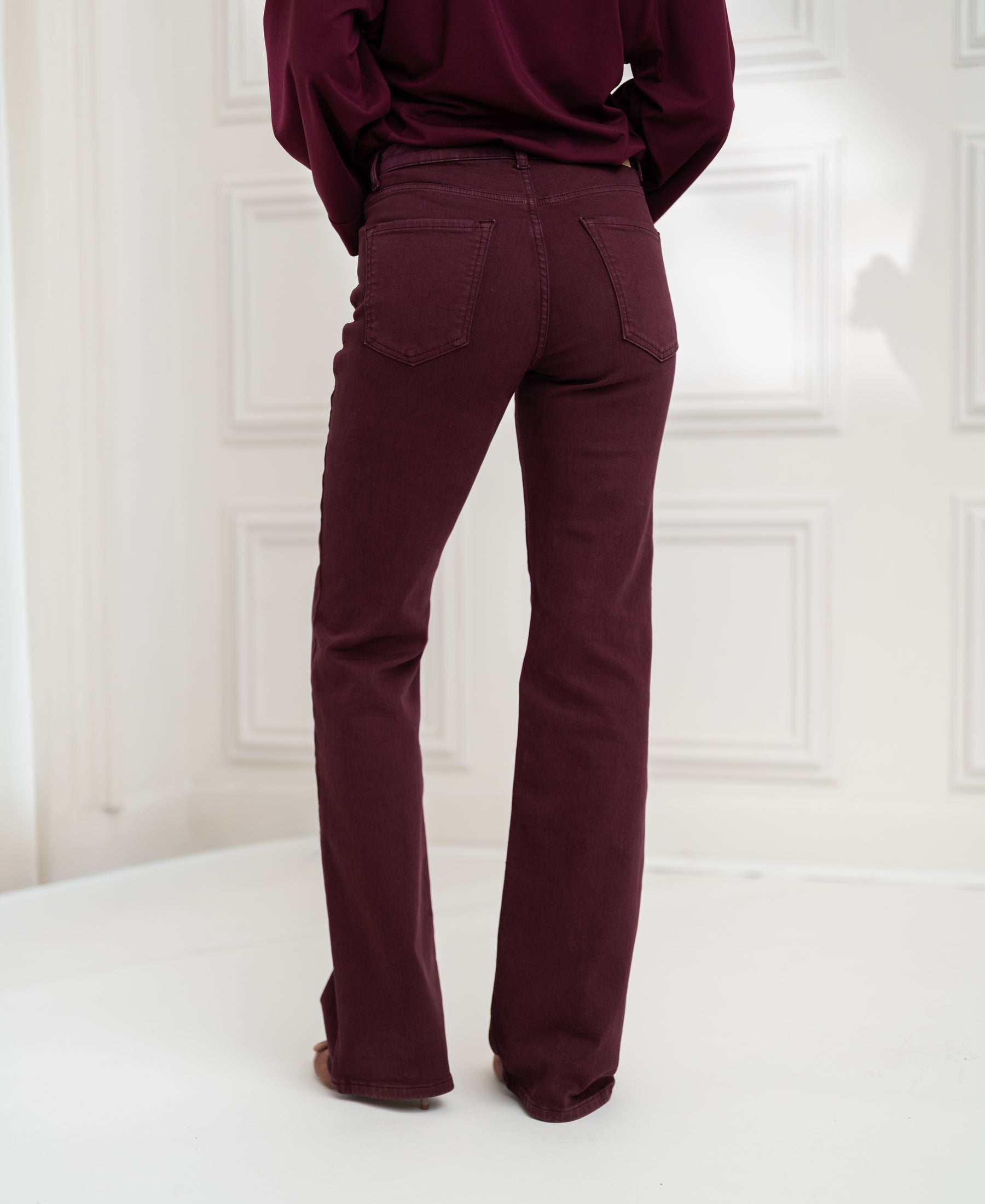 Jeans LES FLARES Wine