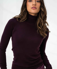 Merino-Rollkragenpullover LA FORTE Aubergine
