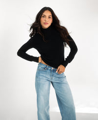 Merino wool turtleneck LA FORTE Black