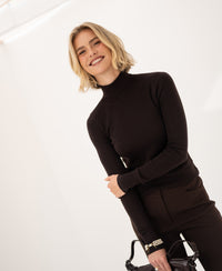 Merino-Rollkragenpullover LA FORTE Pure choco