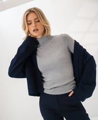Merino-Rollkragenpullover LA FORTE Feathergrey