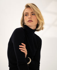 Merino-Rollkragenpullover LA FORTE Schwarz