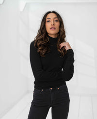Merino-Rollkragenpullover LA FORTE Schwarz