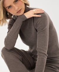 Merino-Rollkragenpullover LA FORTE Dunkelsand