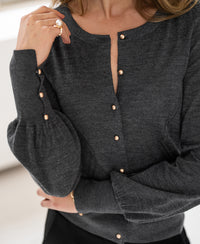 Cardigan FRAGANCE Dark blue - gold