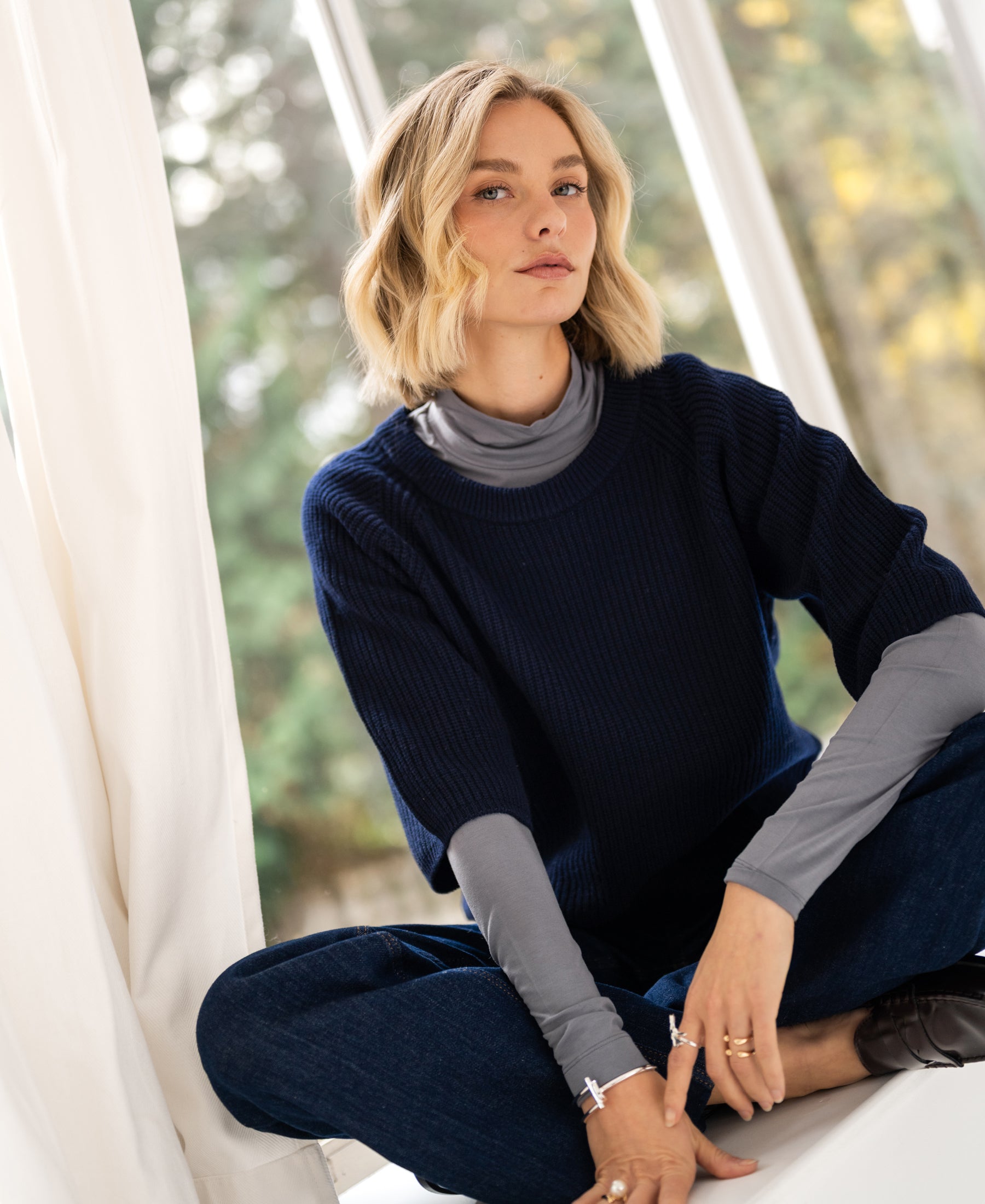 Sweater LA FRAMBOISE Dark Blue