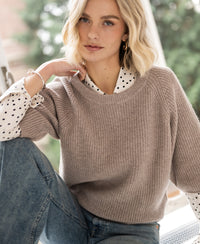 Sweater LA FRAMBOISE Warm Taupe