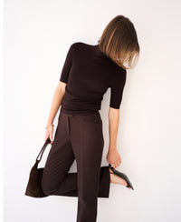 Flared trousers LE QUARTIER Pure Cocoa