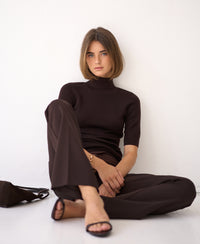 Flared trousers LE QUARTIER Pure Cocoa
