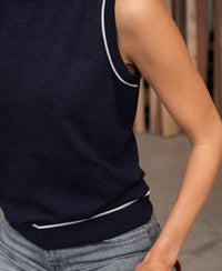 Merinotop LE GABRIEL Darkblue-Ivory