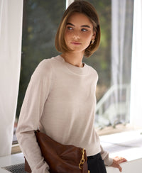 Merino-Pullover LA GIGI Beige