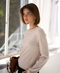 Merino-Pullover LA GIGI Beige