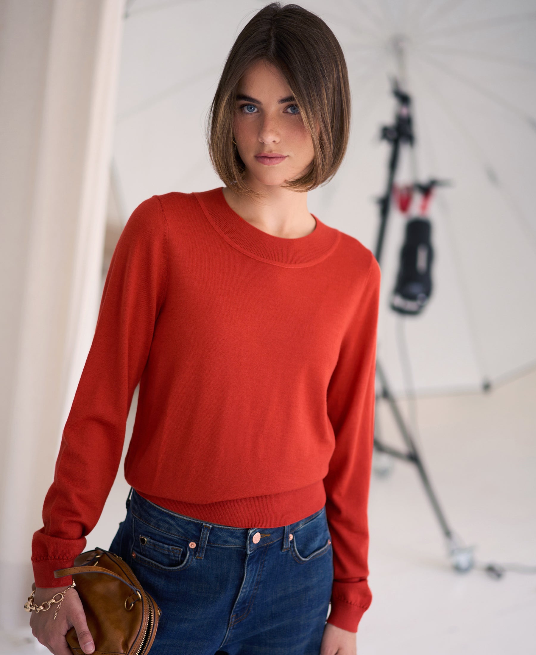 Merino trui LA GIGI Cayenne