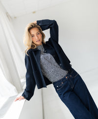 Wollen jasje LA FAYE Donkerblauw