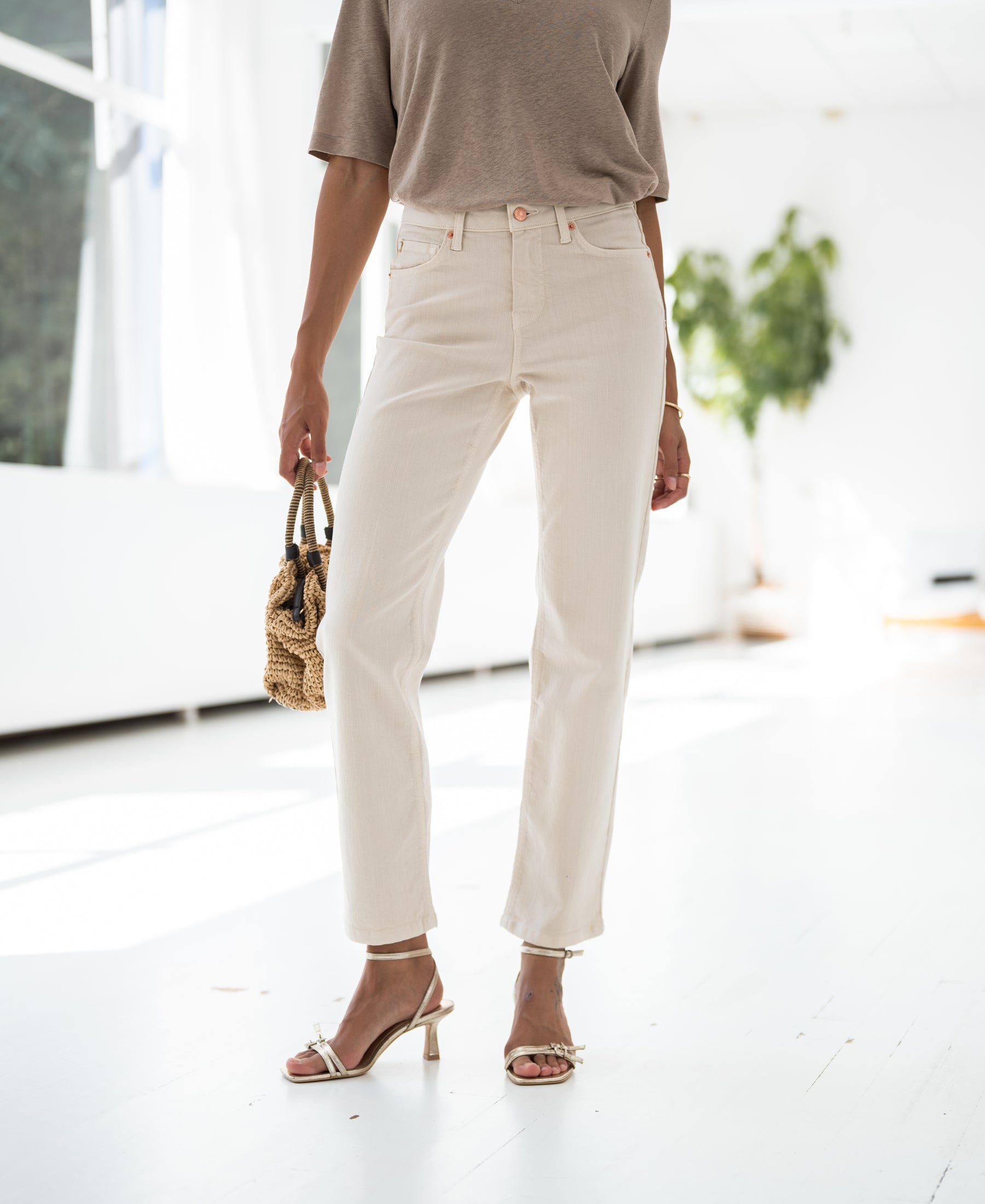 Jeans LE GUY Cream