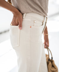 Jeans LE GUY Cream