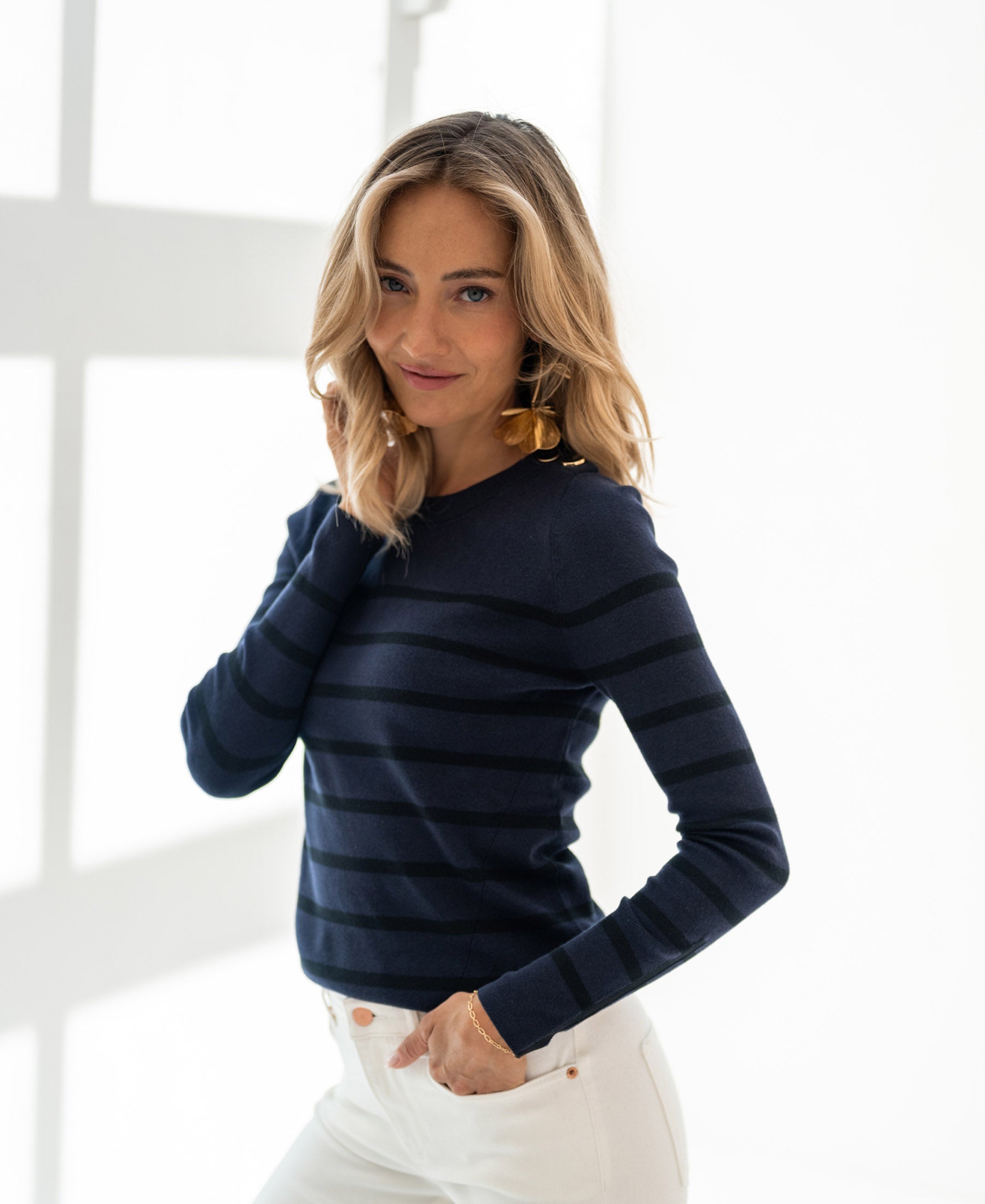Sweater L'ELISA Navy - Black