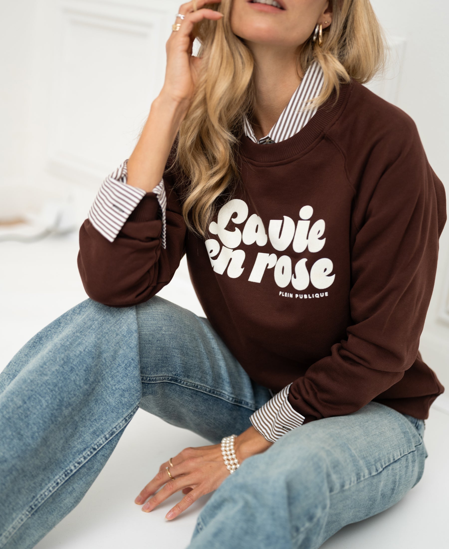 Sweater LA HARPER Cacao - La vie