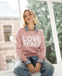 Sweater LA HARPER Antique pink - LOVE PEACE