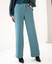 Pantalon wijde pijp LE HENRI Mistblauw