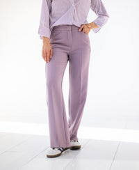 Hose mit weitem Bein LE HENRI Pearly Mauve
