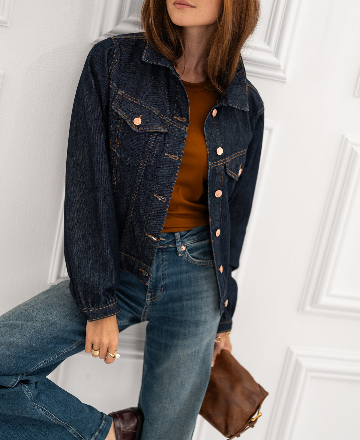 Cropped jeans LE GUY Blue vintage