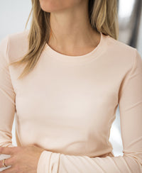 Luxury T-shirt long sleeve LA JANE Blush