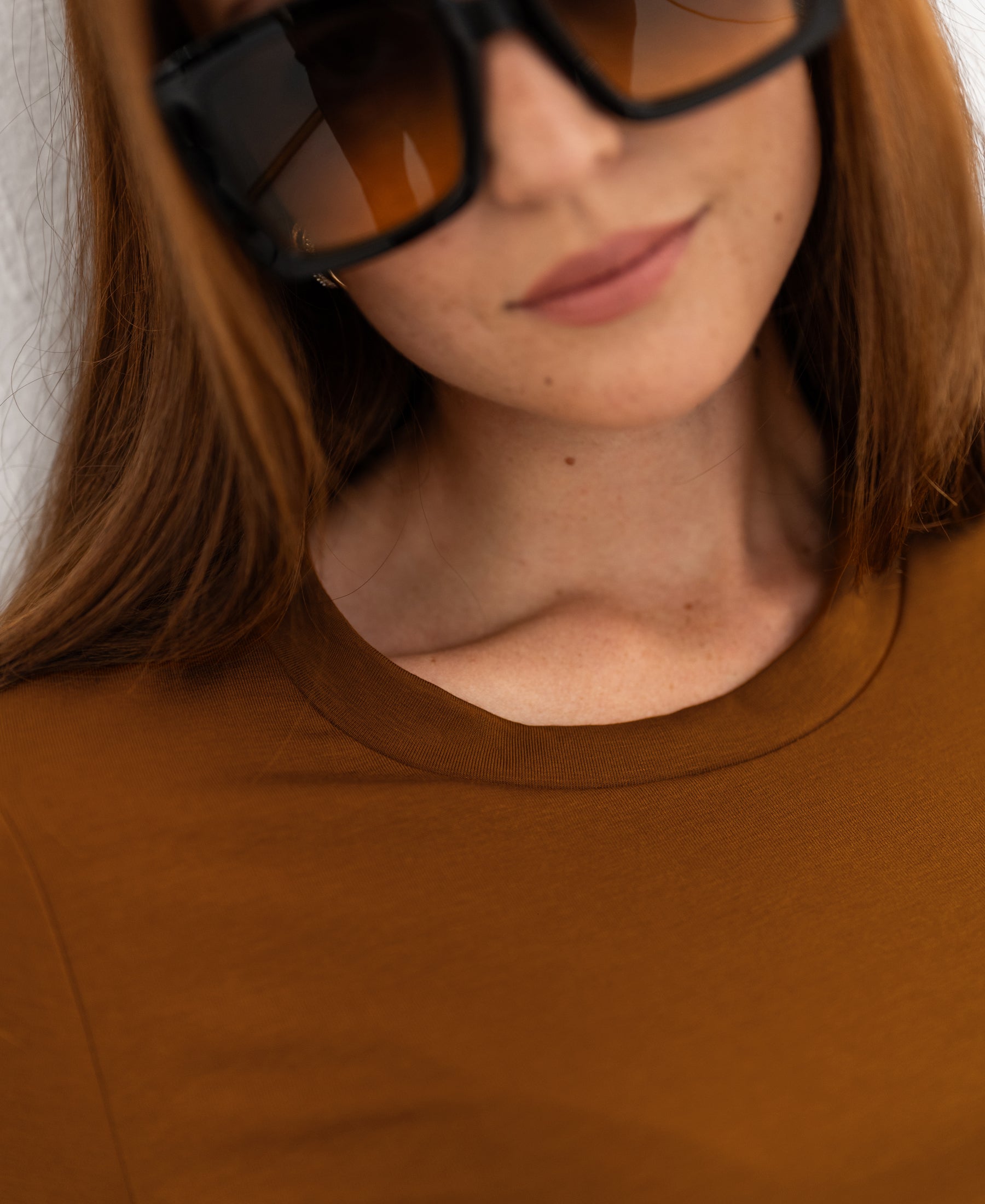 Luxurious long sleeve T-shirt LA JANE Havana