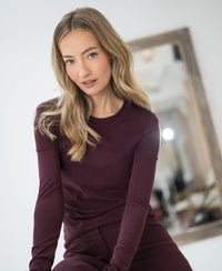 Luxury T-shirt long sleeve LA JANE Wine