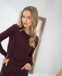 Luxury T-shirt long sleeve LA JANE Wine