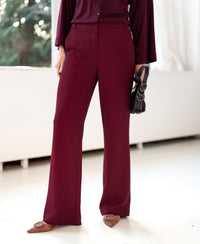 Supple pants LA JOELLE Wine