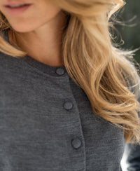 Merino vestje LA JULIETTE Grijs Melange