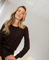 Merino vestje LA JULIETTE Pure Choco