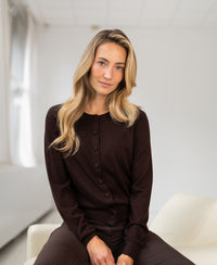 Merino vestje LA JULIETTE Pure Choco