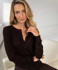 Merino vestje LA JULIETTE Pure Choco