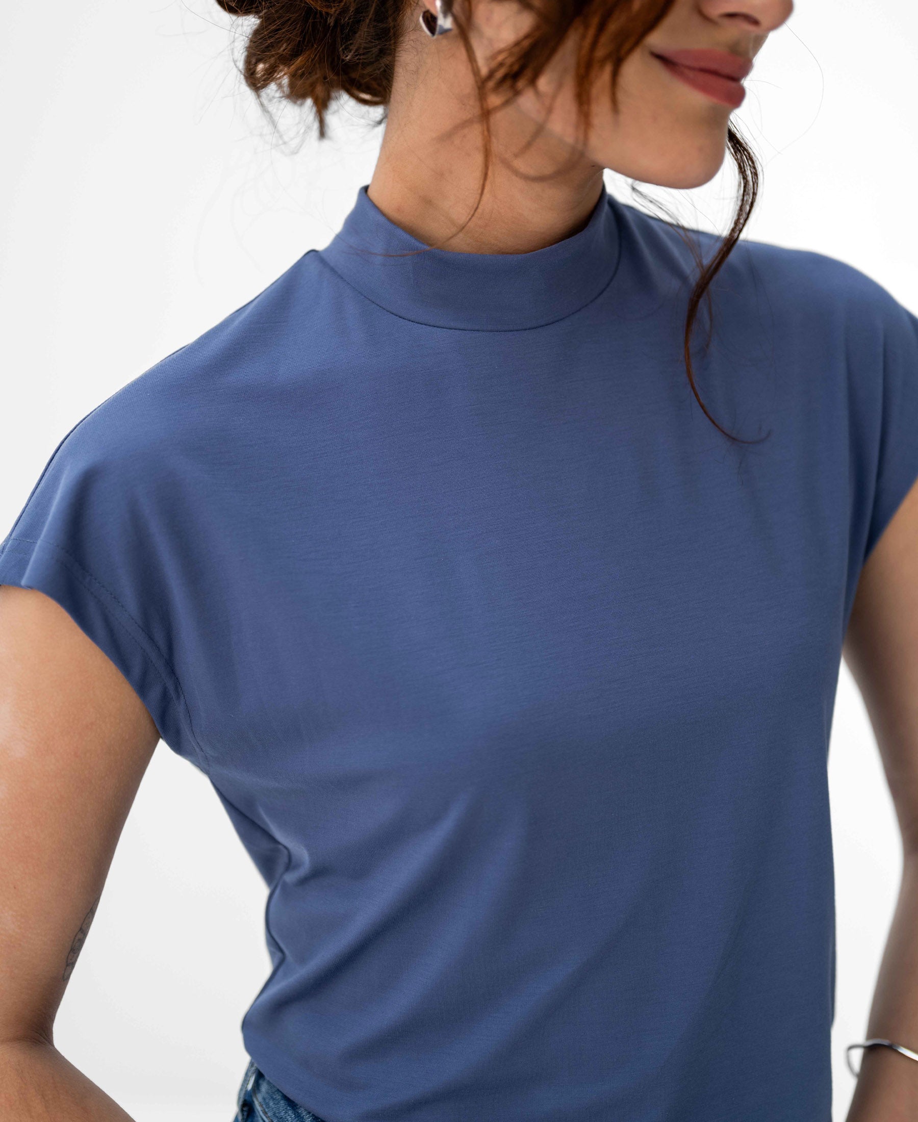 Travel top LA ROMY Jeansblue