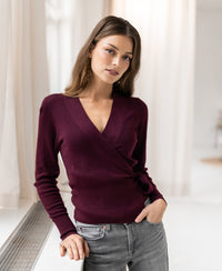 Wikkelvestje LA KELLY Bordeaux