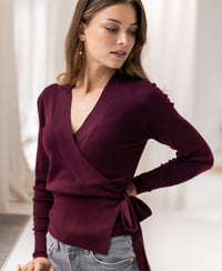 Wikkelvestje LA KELLY Bordeaux