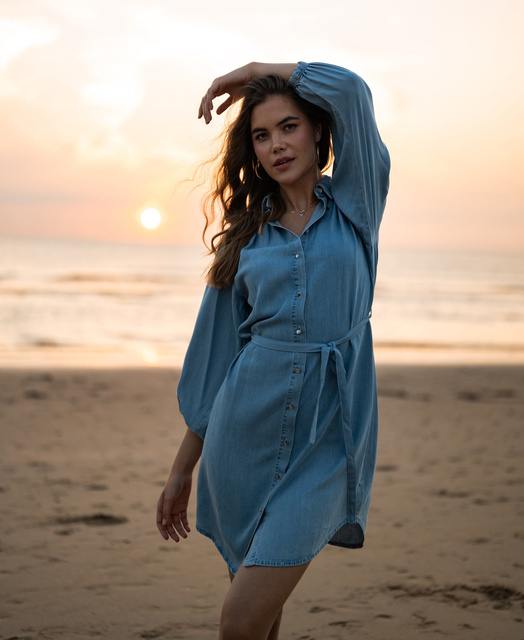 Tencel blousejurk LA LAVE Bleached