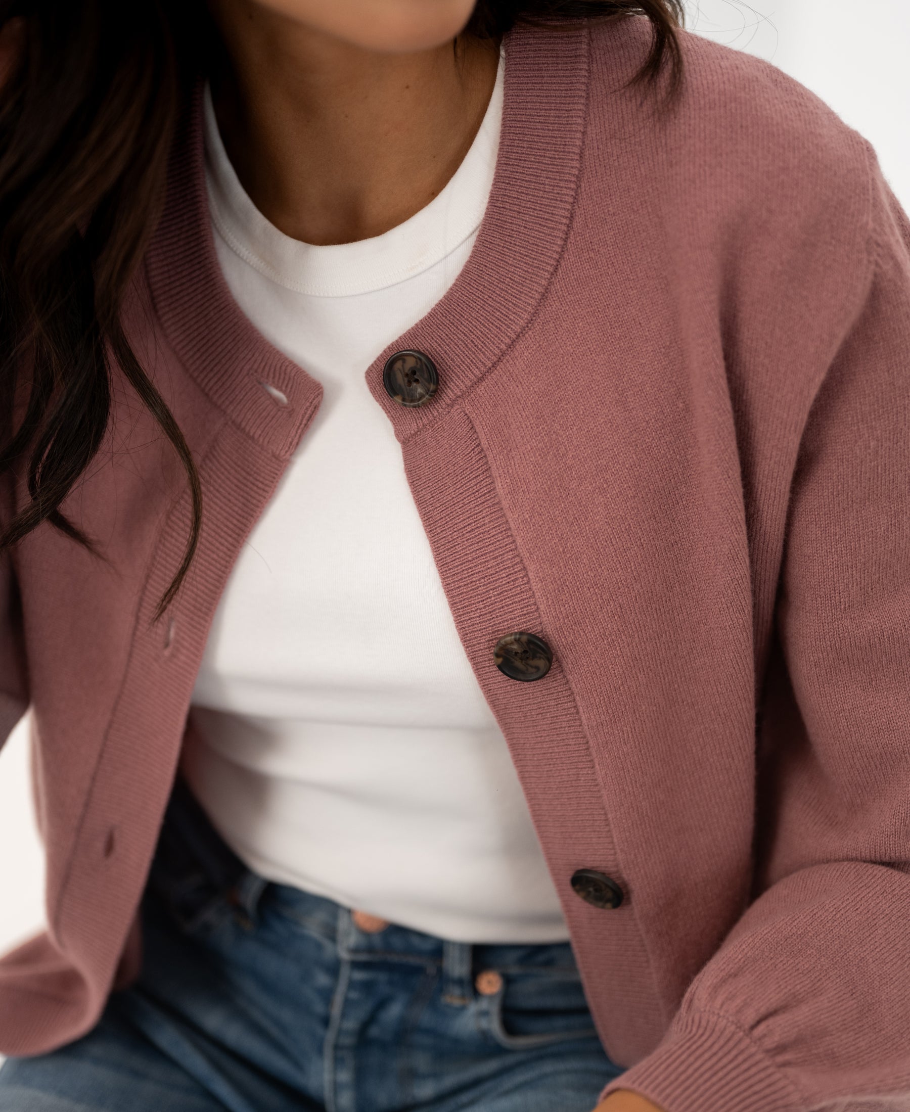 Cardigan LA LEA Dusty pink