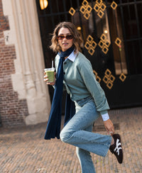Cardigan round neck LA LEA Mist Green