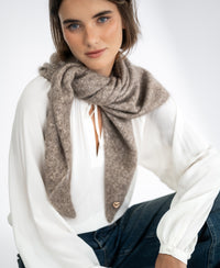 LA SOLENE Blouse with Tie Straps, Ivory