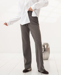 Gebreide broek LE LOURDES Dark sand
